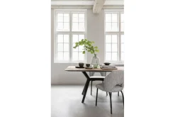 Tisch Metropole Teak Metall B 200 cm