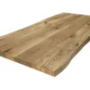 Tischplatte 6,5 cm Asteiche massiv organische Kante ab 60 cm konfigurierbar