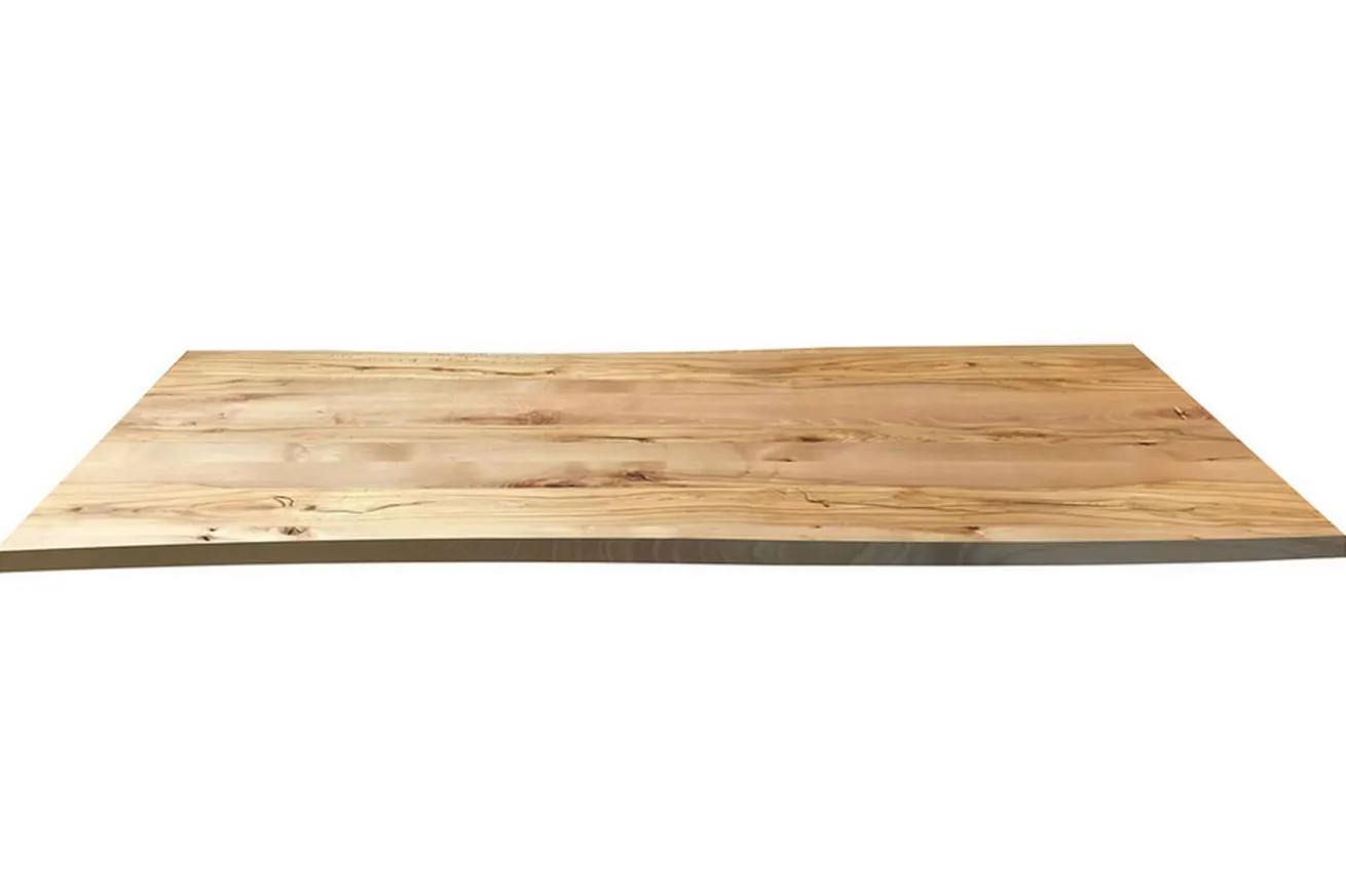 Tischplatte 3 cm astige Wildbuche massiv organische Kante ab 60 cm konfigurierbar