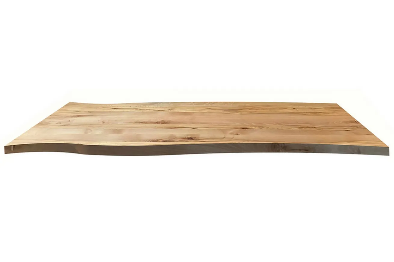 Tischplatte 4 cm astige Wildbuche massiv organische Kante extrem ab 60 cm konfigurierbar