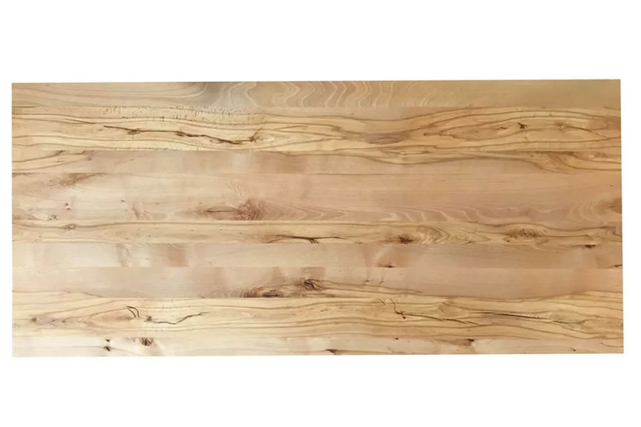 Tischplatte 3 cm Wildbuche massiv schweizer Kante ab 60 cm konfigurierbar