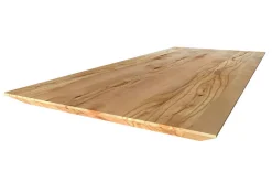 Tischplatte 8 cm Wildbuche Massivholz schweizer Kante ab 60 cm konfigurierbar