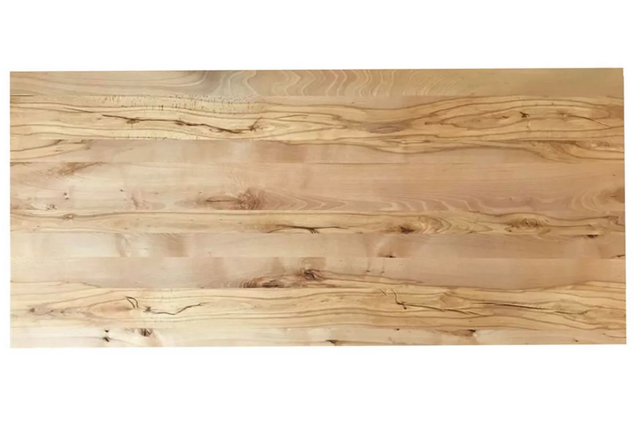 Tischplatte 3 cm Wildbuche massiv gerade Kante ab 60 cm konfigurierbar