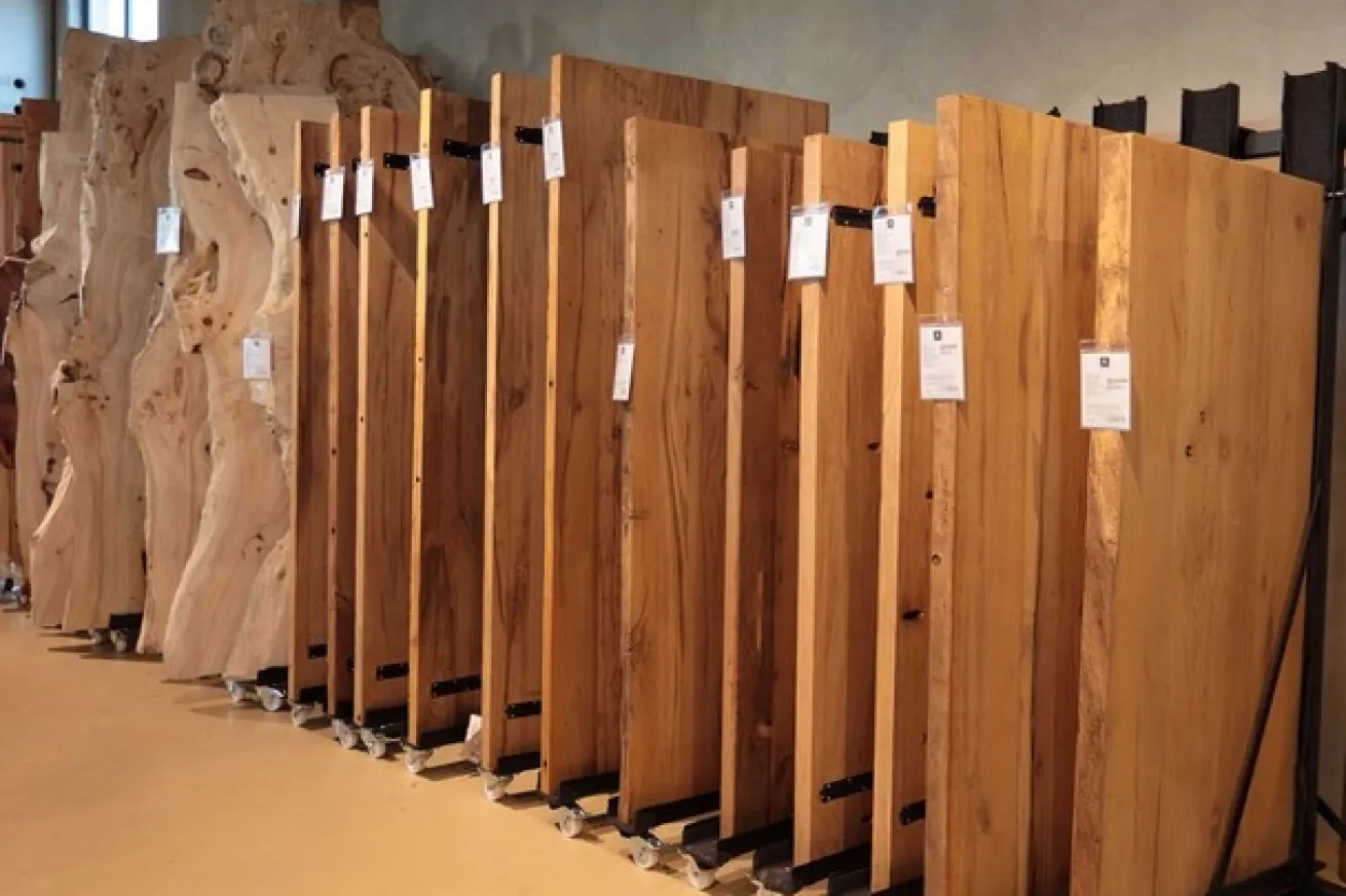 Tischplatte Eiche organisch 120 x80 cm