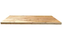 Tischplatte 6,5 Massivholz astige Wildbuche aufgedoppelt ab 60 cm konfigurierbar
