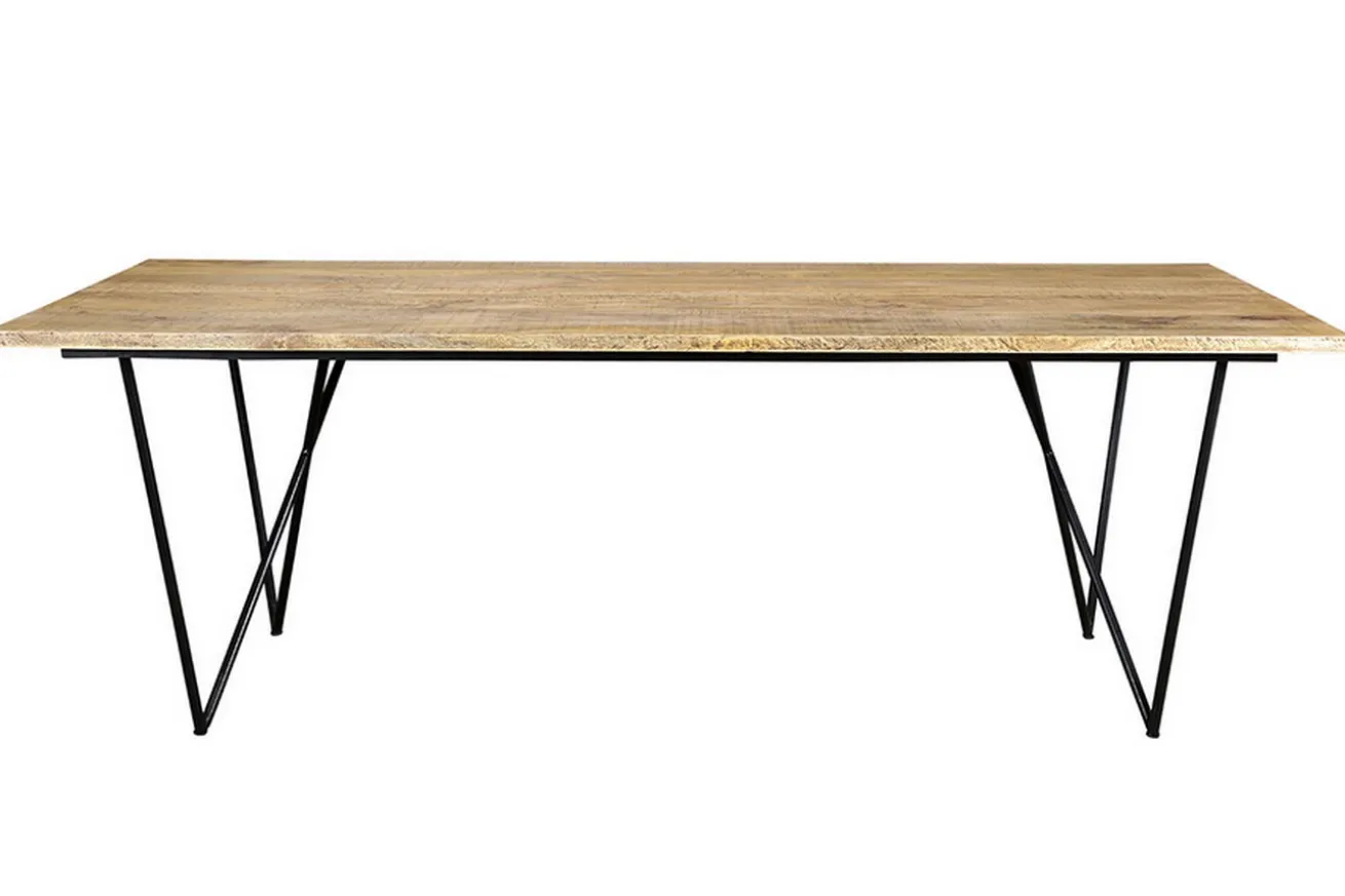 Tisch Tris aus Hartholz 220 x 100 cm
