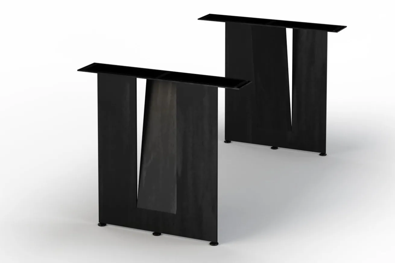 Tischwangen Set Steven Metall 70 cm