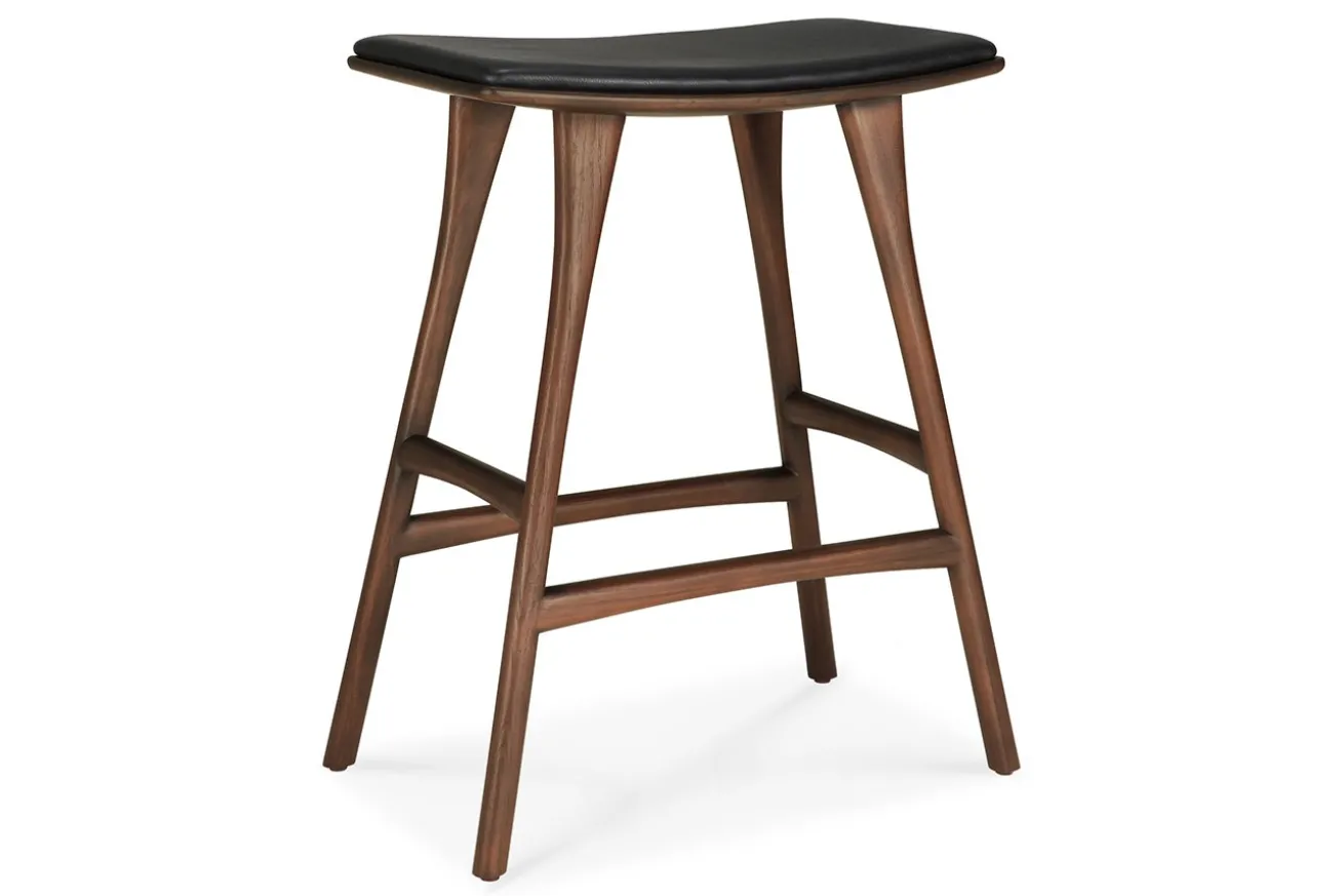 Tresenhocker Osso Teak gepolstert