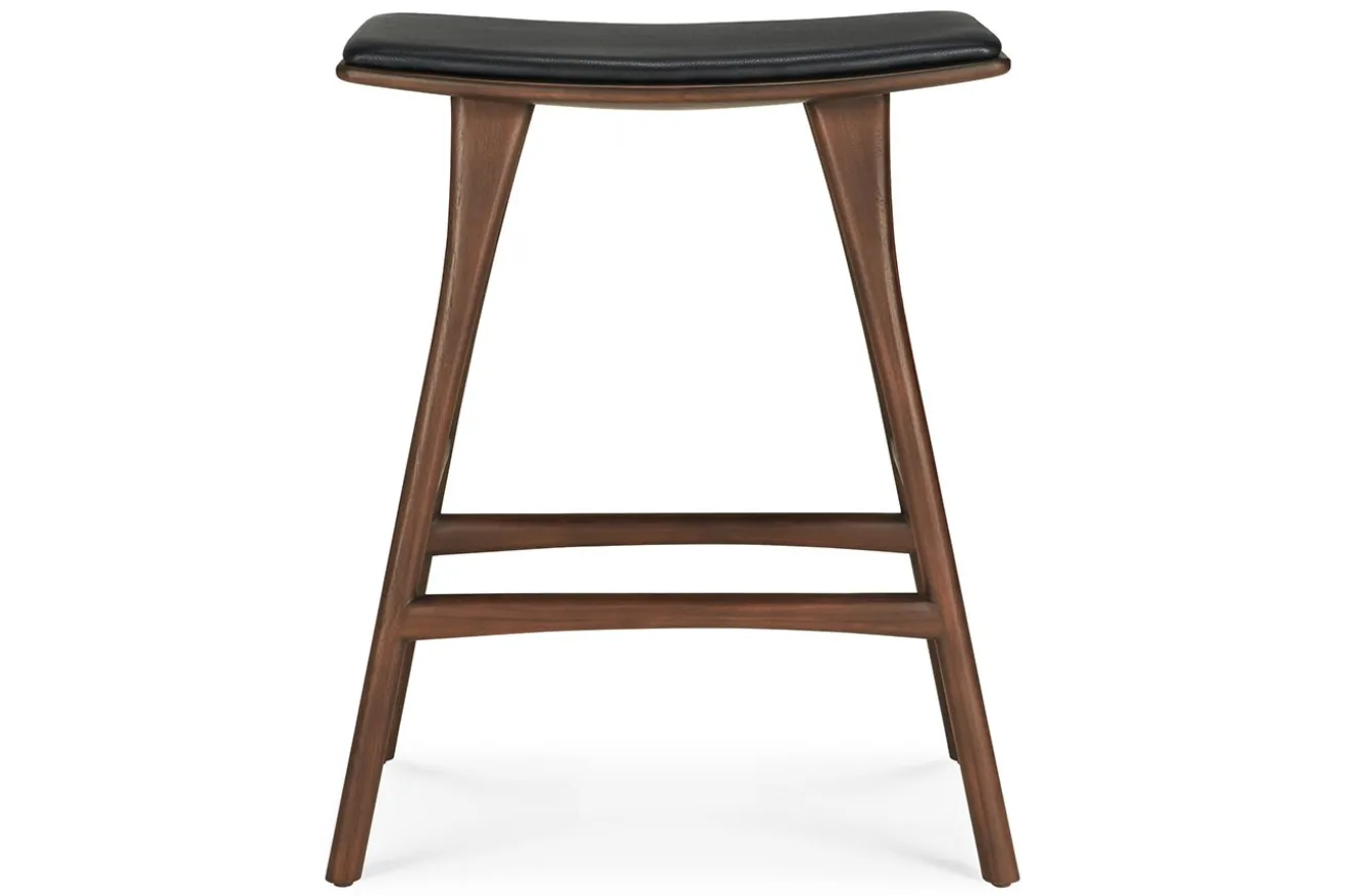 Tresenhocker Osso Teak gepolstert
