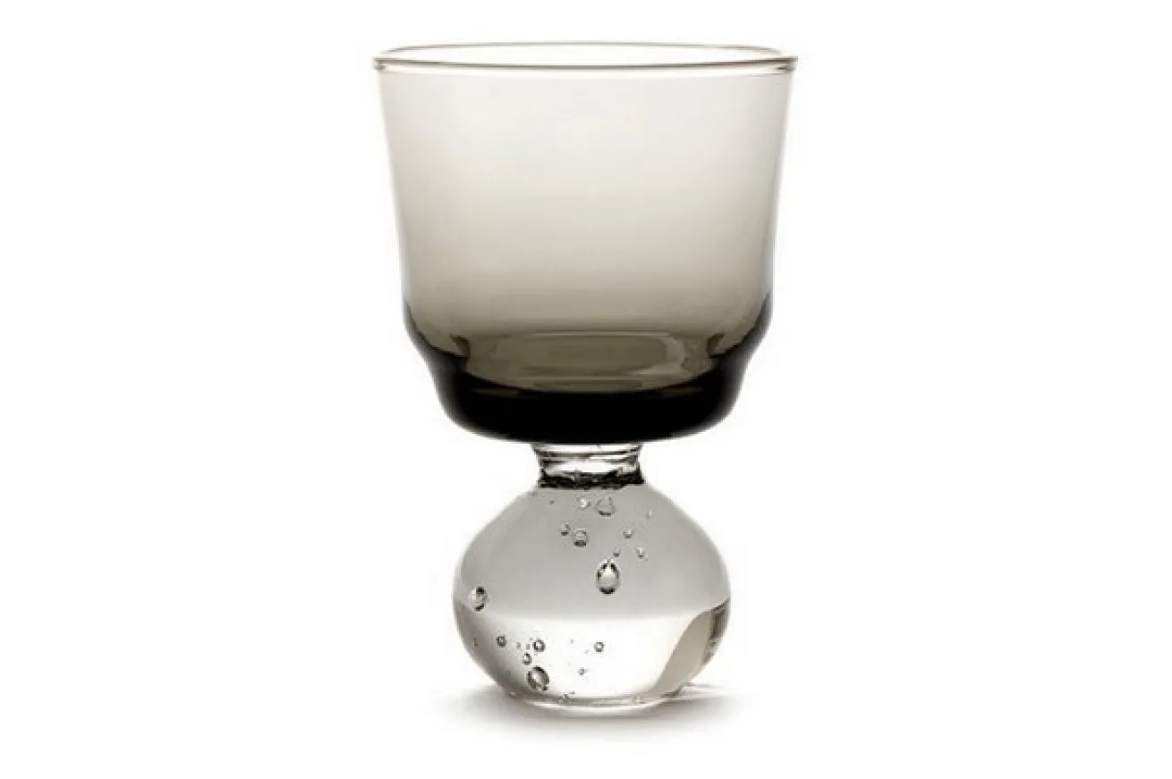 Trinkglas Eternal Snow grau H 9,5 cm