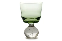 Trinkglas Eternal Snow grün-weiß H 9,5 cm