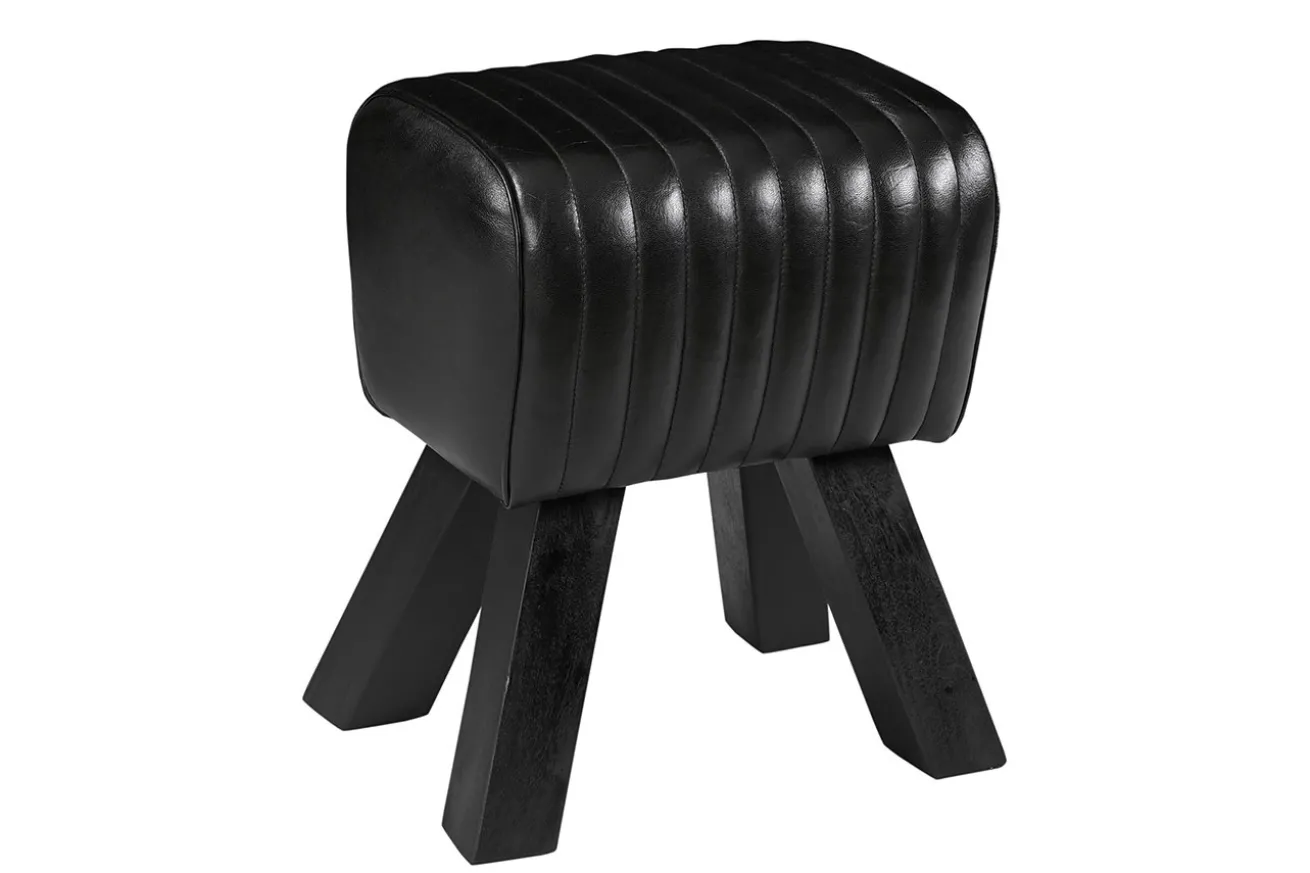 Turnhocker Vintage schwarz