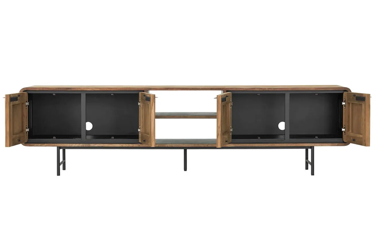 TV-Board auf Fuß Evo Teak B 225 cm