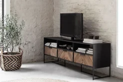 TV Board Criss Cross Massivholz B 180 cm