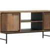 TV-Board Evo auf Fuß Teak B 145 cm