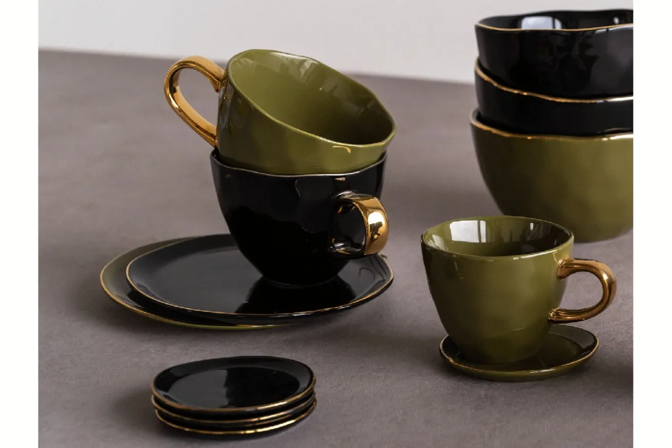 Untertasse schwarz D 9cm