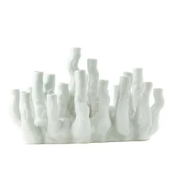 Vase Koralle weiss
