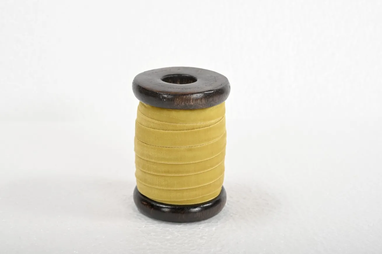 Velvet-Samt Band Ribbons 10m gelb