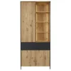 Vitrinenschrank Benni Wildeiche H 200 cm