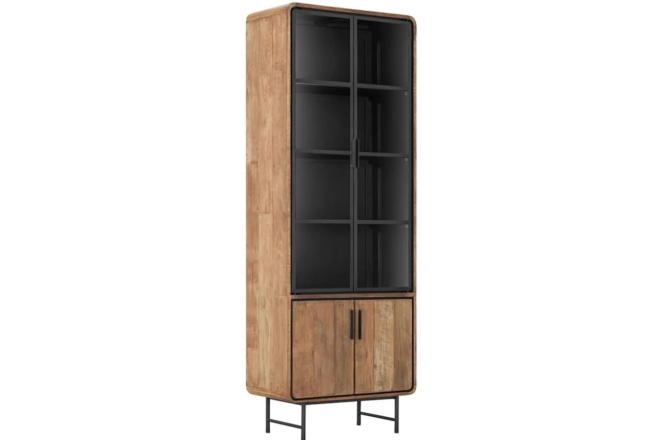 Vitrinenschrank Evo Teak H 220 cm