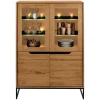 Vitrinenschrank Messina Eiche B 120cm