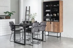 Vitrinenschrank Odeon Teak B 120 cm