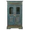Vitrinenschrank Vintage blau