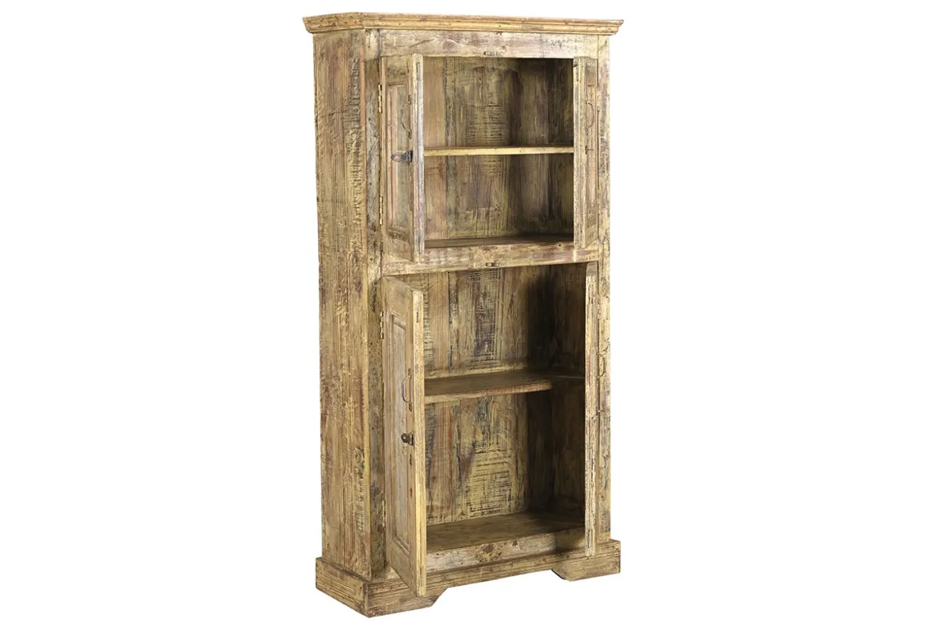 Vitrinenschrank Vintage gelb