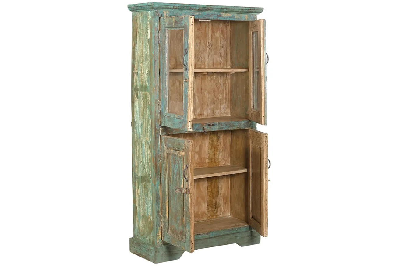 Vitrinenschrank Vintage grün