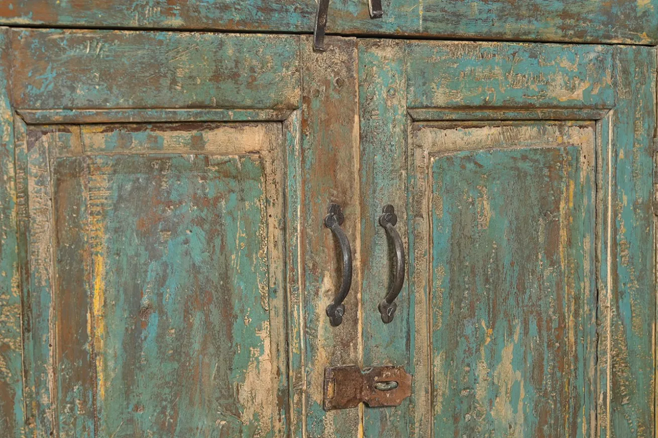 Vitrinenschrank Vintage grün