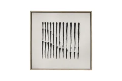 Wandbild Bergamo schwarz weiss 63x63 cm