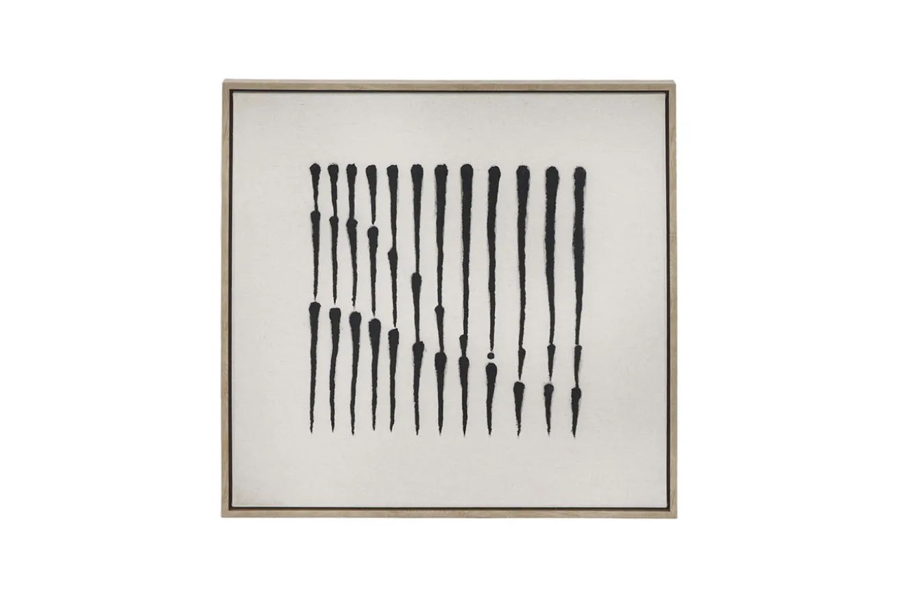 Wandbild Bergamo schwarz weiss 63x63 cm