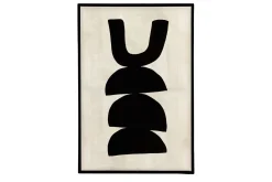 Wandbild Equilibro schwarz H 90 cm