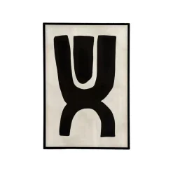Wandbild Equilibro schwarz H 90 cm