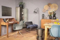 Wandbild Industrial Metall Look silber