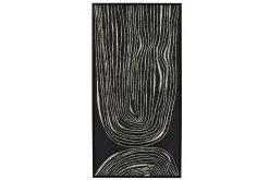 Wandbild Sestri schwarz weiss 63x123