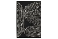 Wandbild Sestri schwarz weiss 63x123