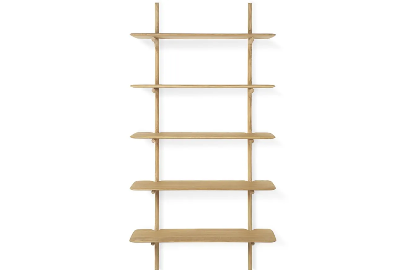 Wandregal PI Eiche H 196 cm