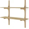 Wandregal PI Eiche H 91 cm