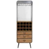 Weinregal Vino Metall Massivholz