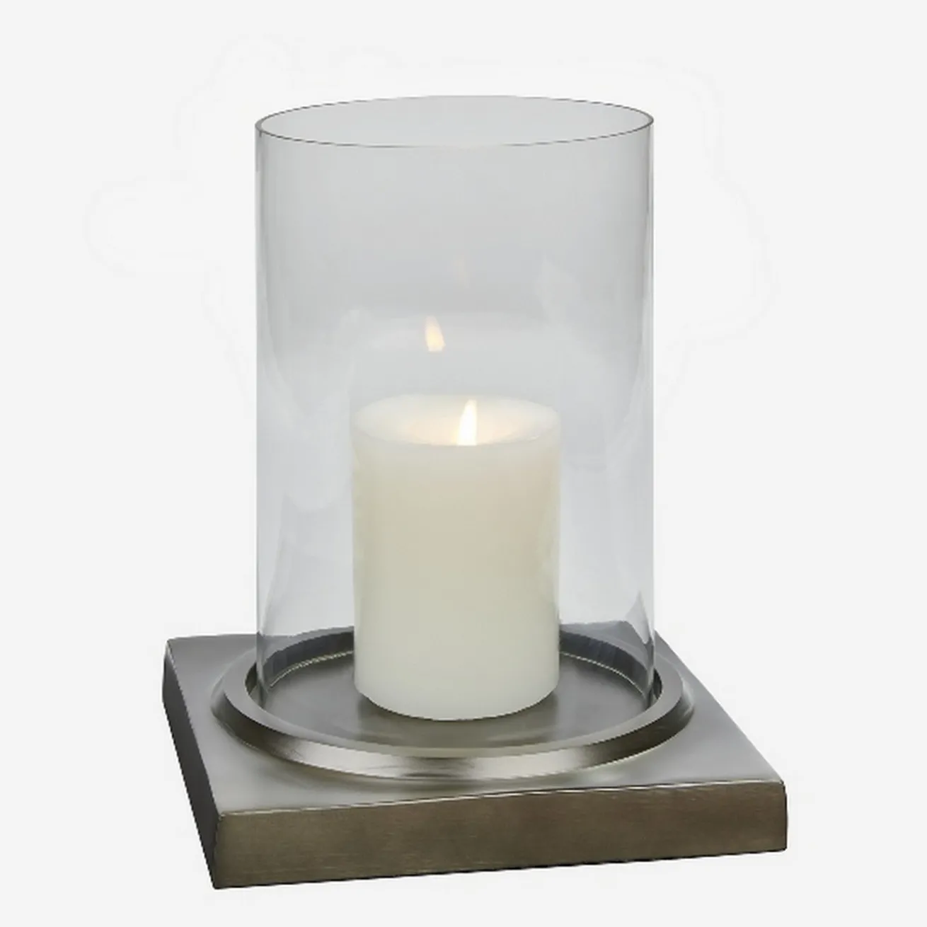 Windlicht Herakles dunkel bronze niedrig