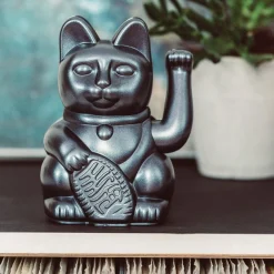 Winkekatze Lucky Cat matt galaxy