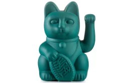 Winkekatze Lucky Cat matt grün