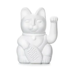 Winkekatze Lucky Cat matt weiß