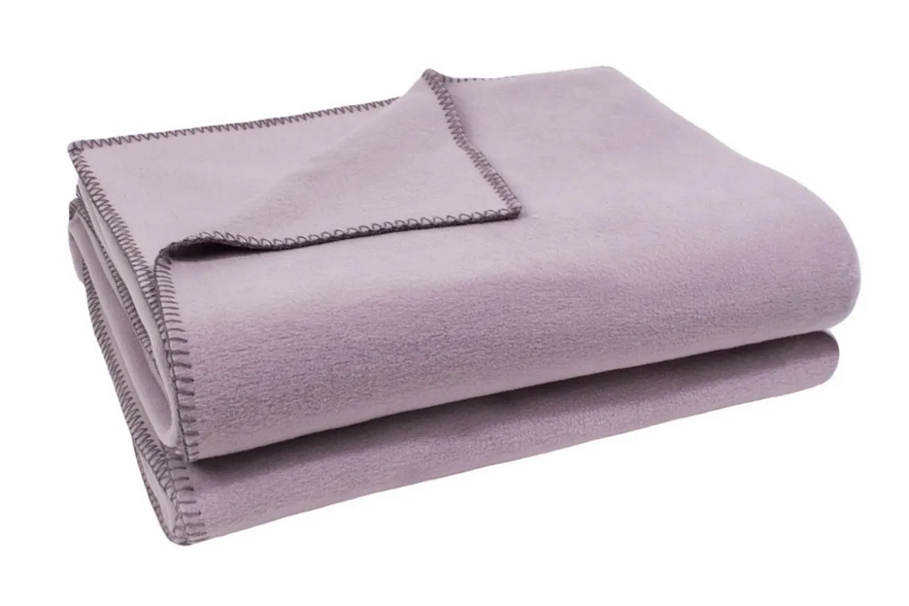 zoeppritz Soft-Fleece Decke 180 x 220 cm lavendel